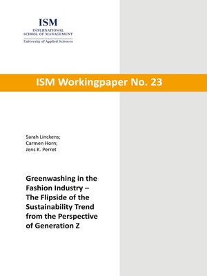 cover image of Greenwashing in the Fashion Industry